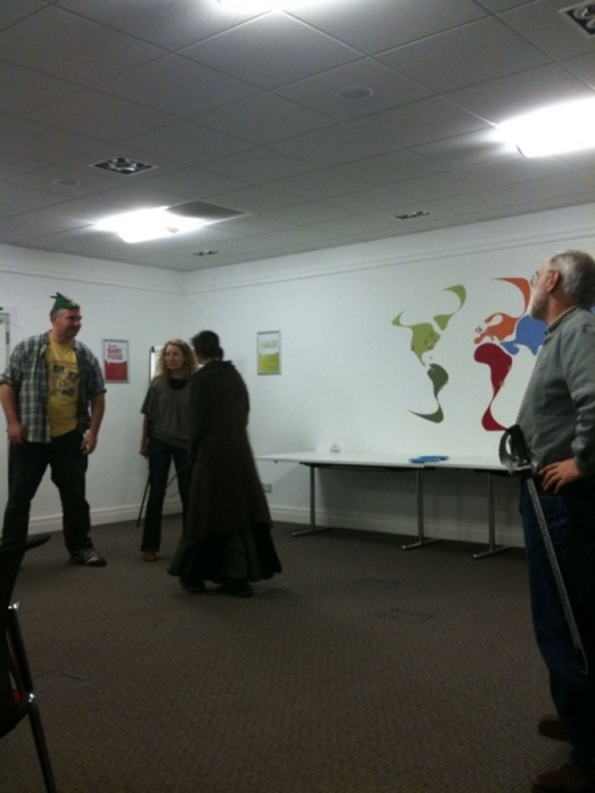 Robin, Marian, Evelyn and the Sheriff
 at 